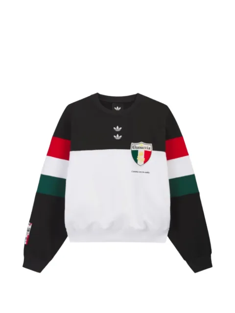 Willy Chavarria logo-embroidered colour-block sweatshirt