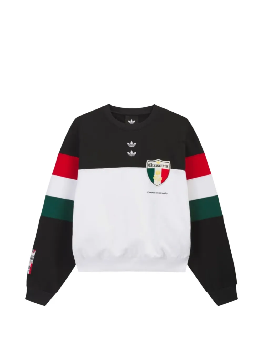 Willy Chavarria logo-embroidered colour-block sweatshirt - Schwarz