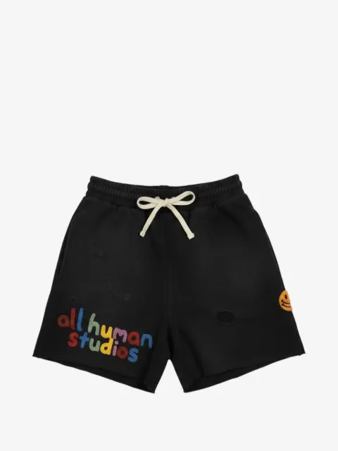 ALL HUMAN Honeymoon embroidered shorts