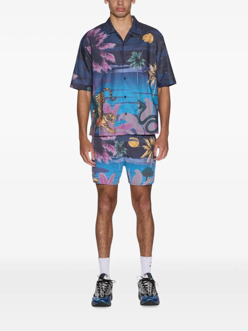 Ksubi Moonlight shorts met digitale print Blauw