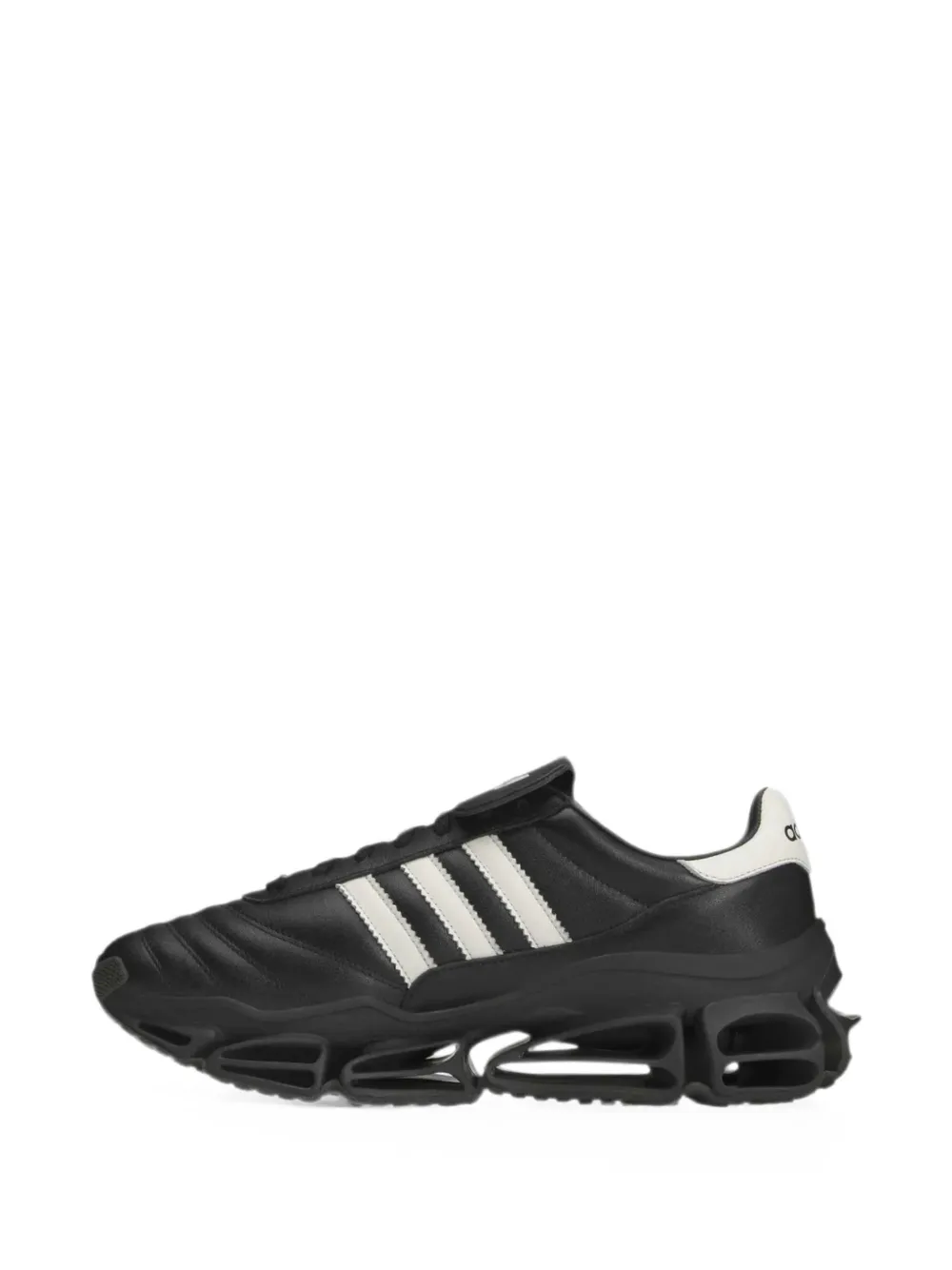 Willy Chavarria Megaride Calf Leather Sneakers in Black, view 5