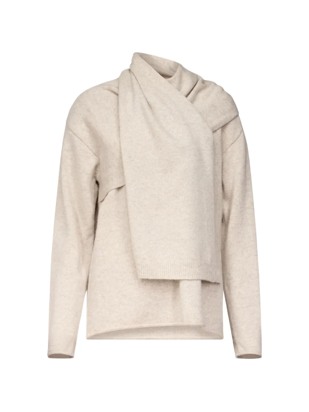 LouLou de Saison Frances scarf-detail cashmere sweater