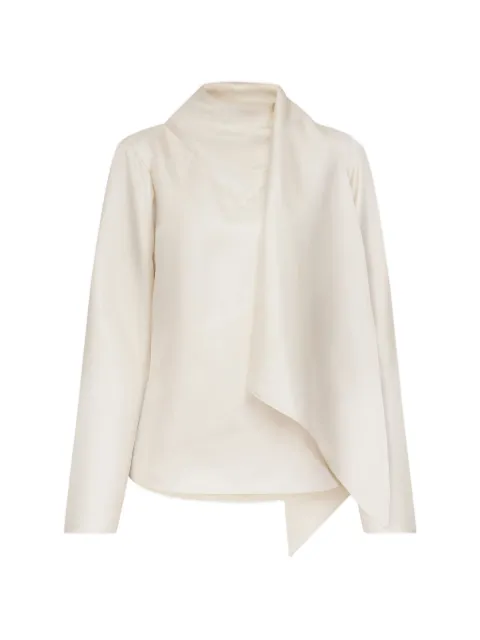 LouLou de Saison blusa Gala de seda con detalle drapeado