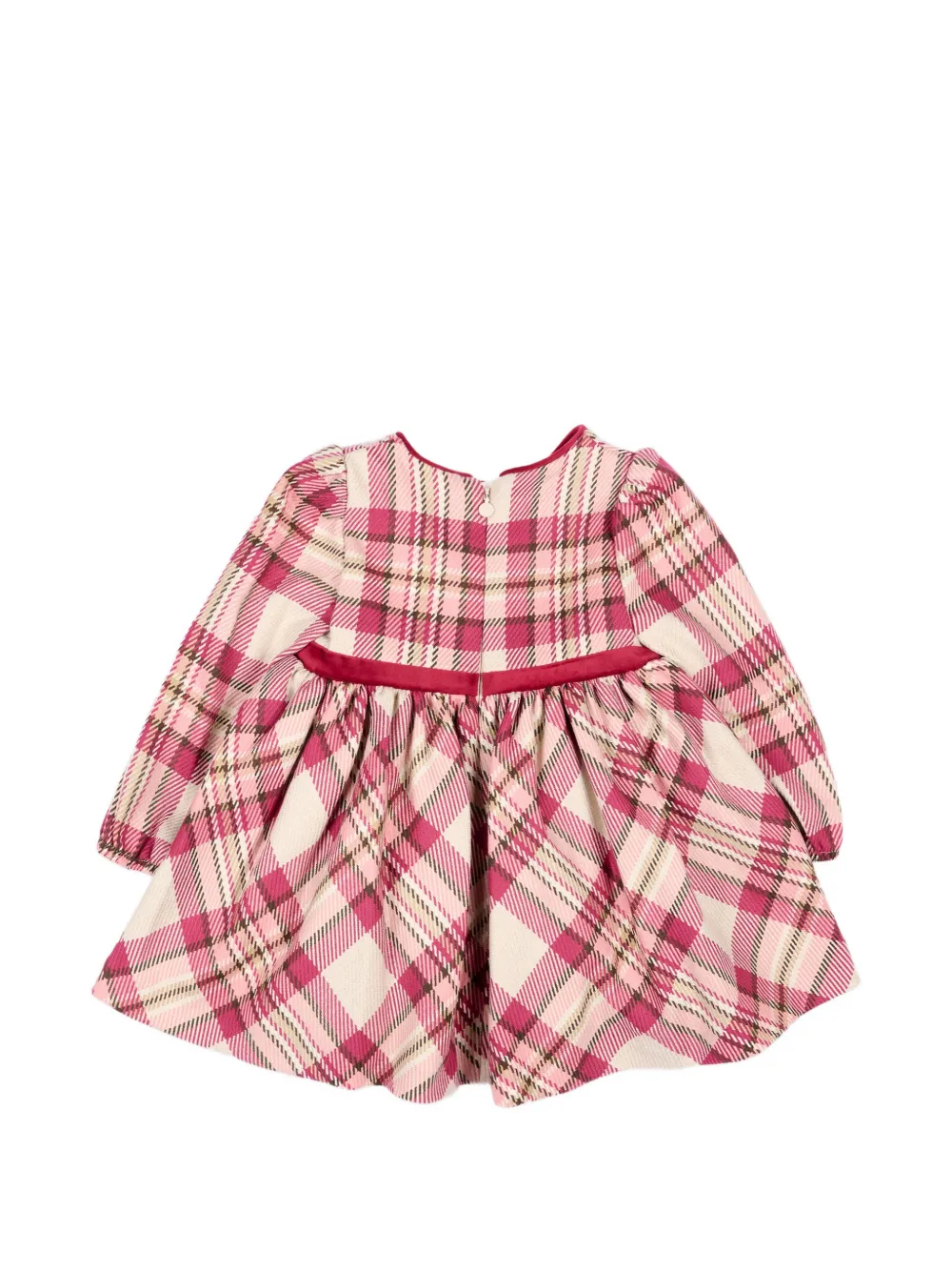 Mayoral Geruite jurk met strikdetail Roze