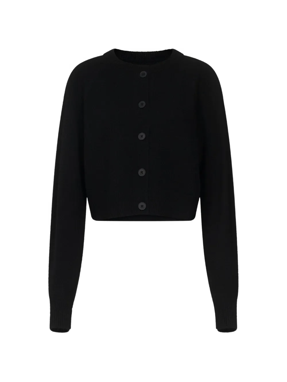 LouLou de Saison Heike raglan-shoulder cropped cardigan - Nero