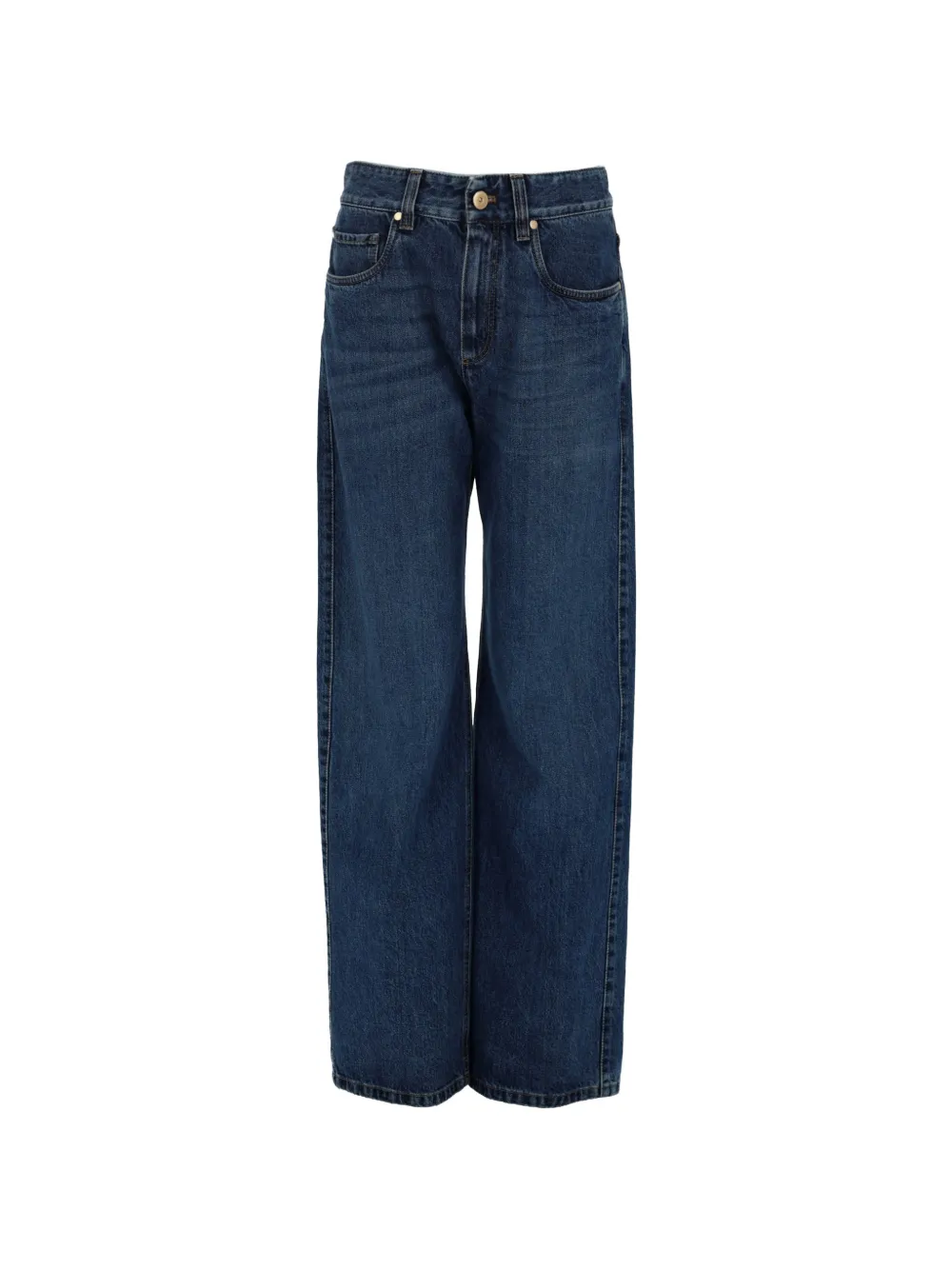 Brunello Cucinelli wide-leg jeans Blauw