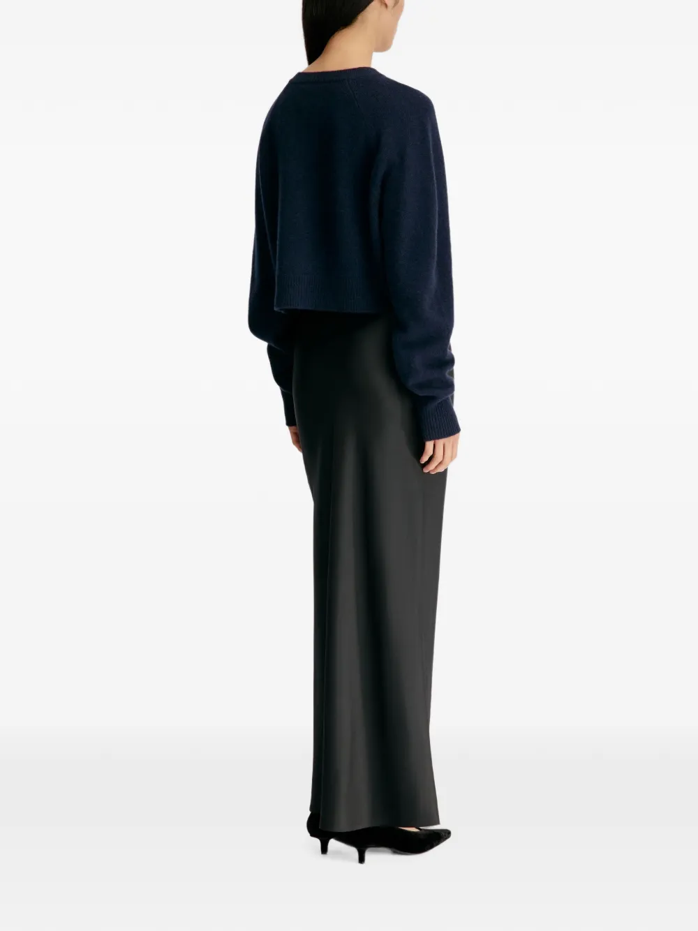 LouLou de Saison Heike kasjmier vest met raglan mouwen Blauw