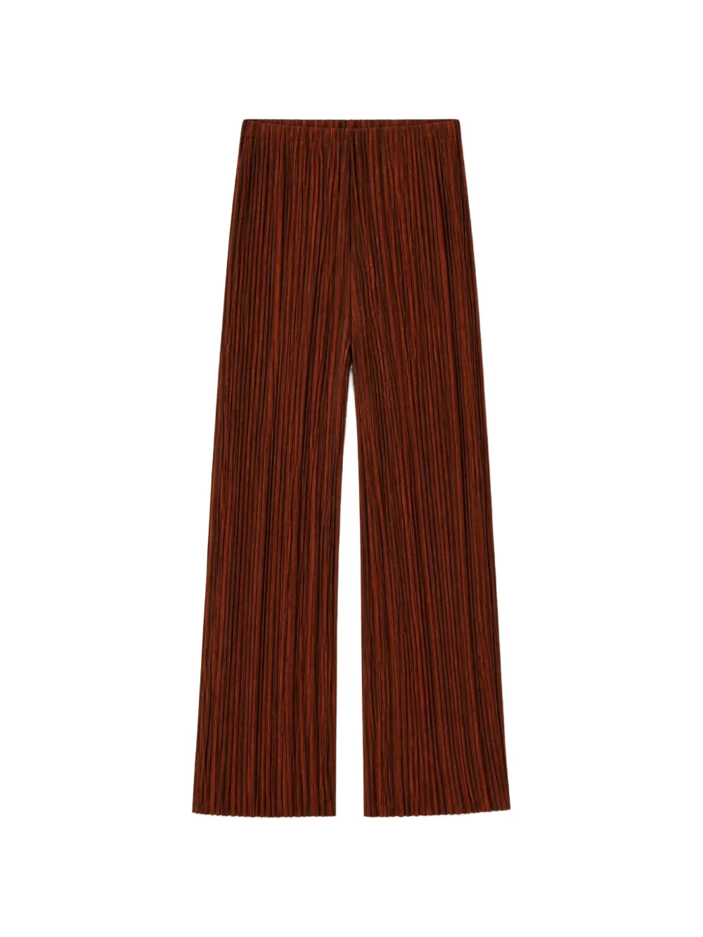 RETORI striped wide trousers - Marrone