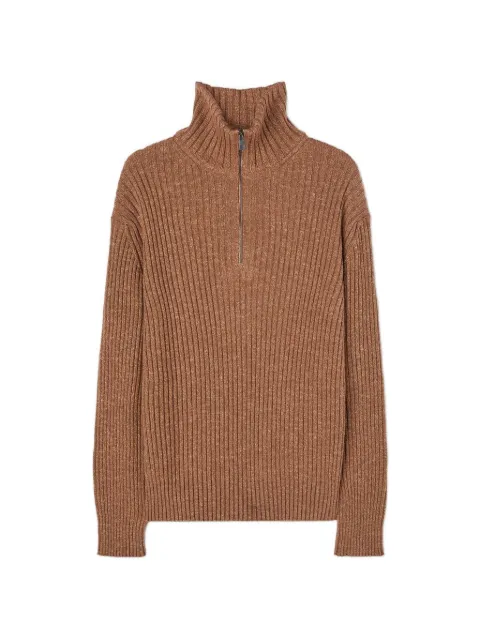 RETORI ribbed zip-up sweater