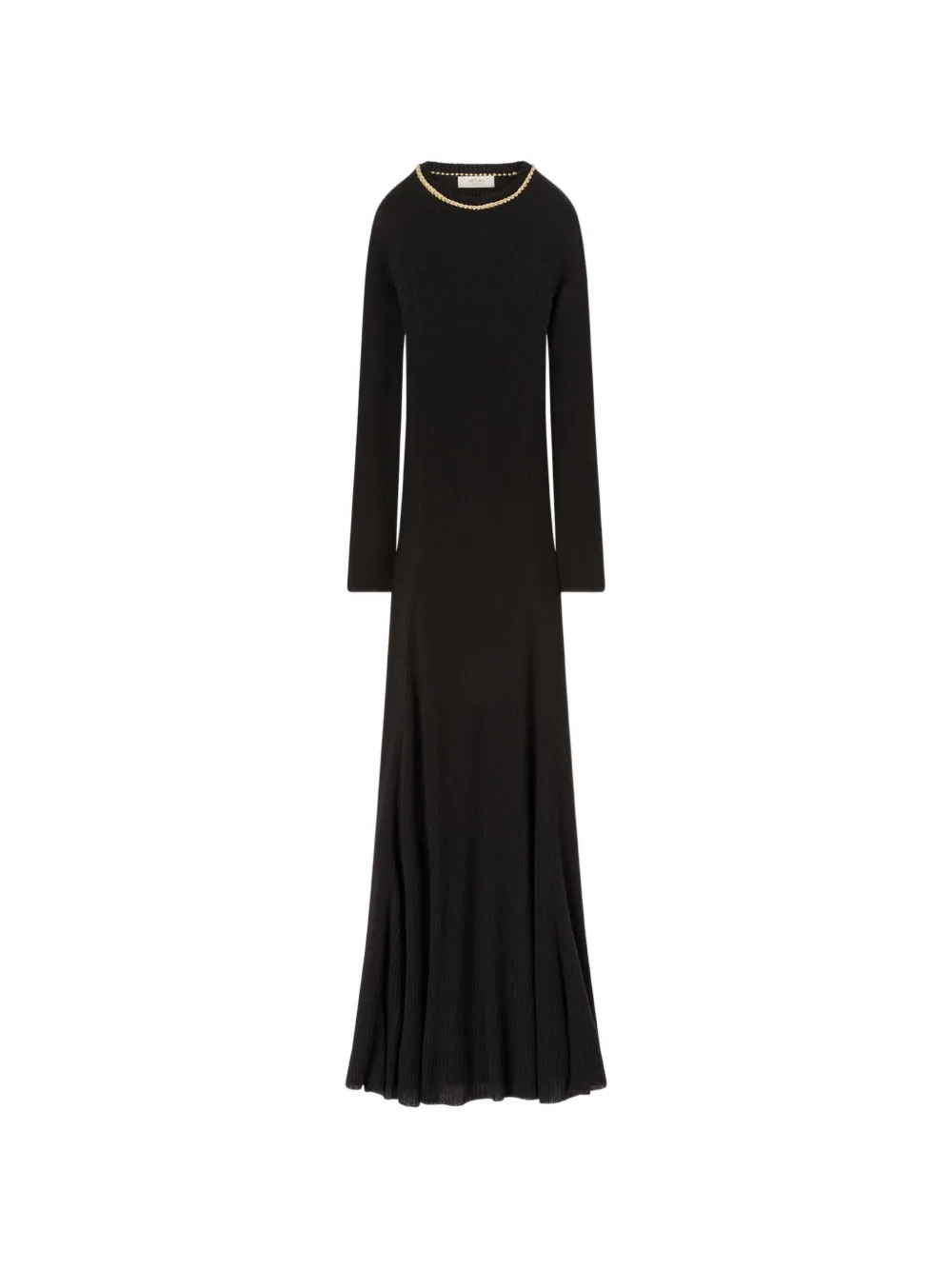RETORI chain-embellished knitted maxi dress - Nero