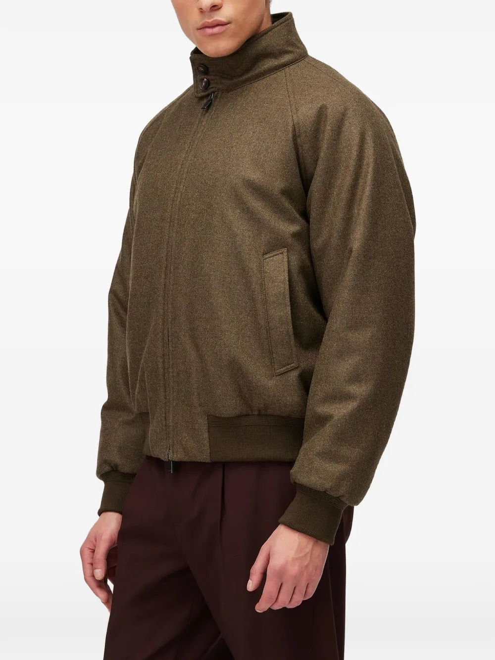 RETORI Bomberjack van wolblend Groen