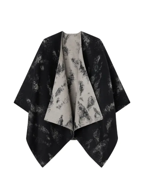 RETORI jacquard double-face cape