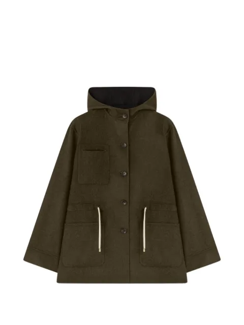 RETORI rope-detail reversible wool parka