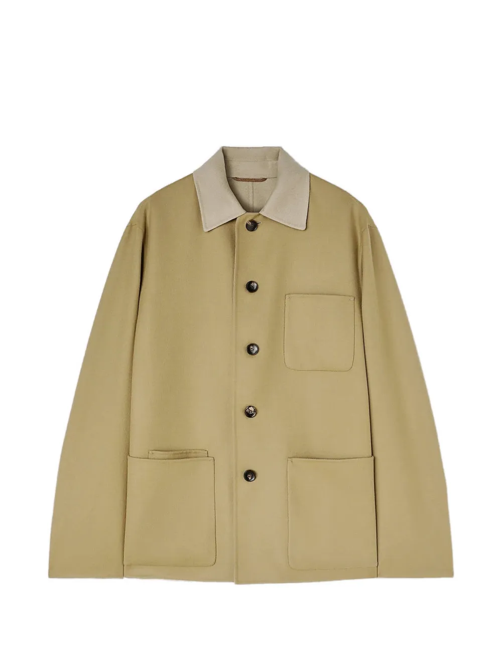 RETORI reversible wool shirt jacket - Nude