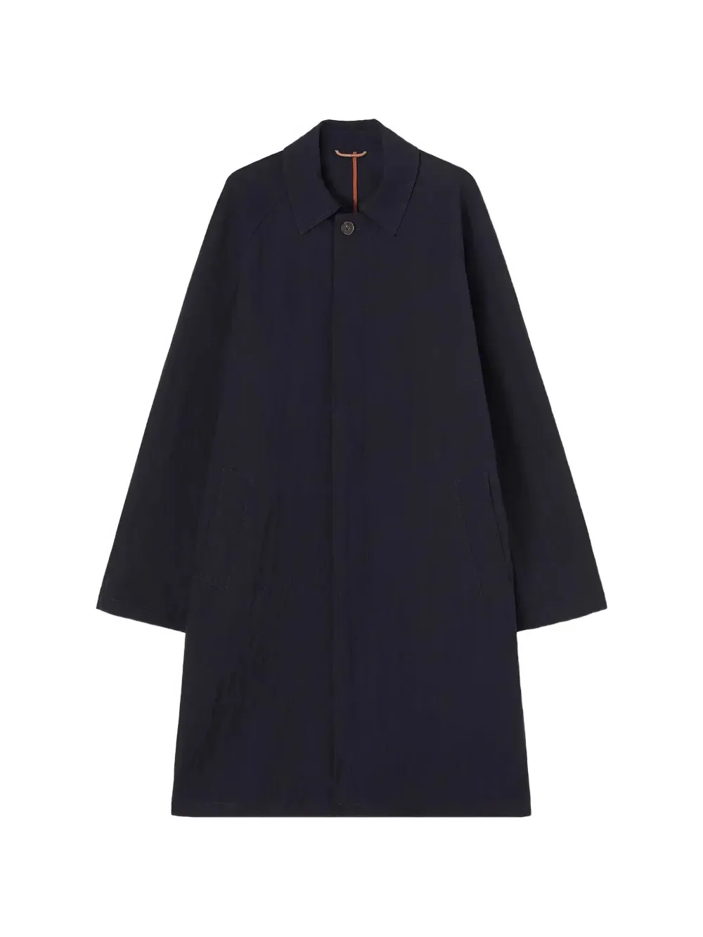 RETORI wrinkled-effect packable trench coat - Blau