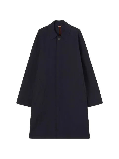RETORI wrinkled-effect packable trench coat