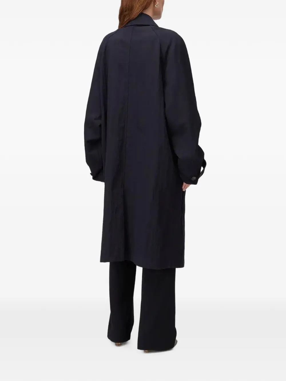 RETORI Opvouwbare trenchcoat met gekreukt effect Blauw