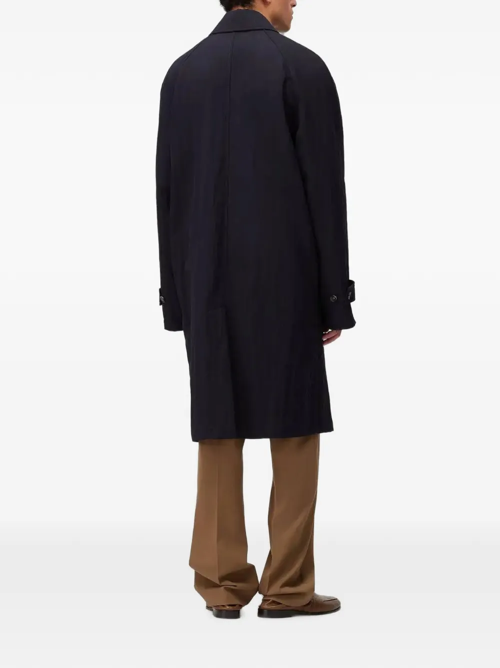 RETORI Opvouwbare trenchcoat met gekreukt effect Blauw