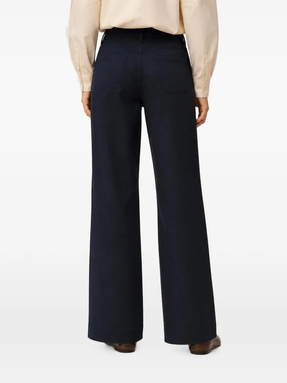 RETORI Katoenen straight jeans met vijf zakken Blauw