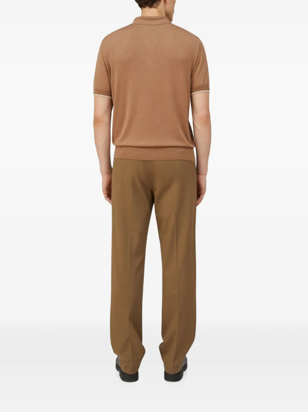 RETORI Ultimate zijden poloshirt Bruin