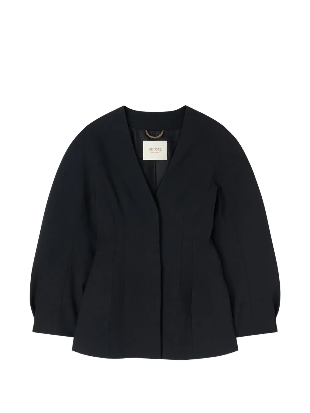 RETORI Hourglass single-breasted wool blazer - Nero
