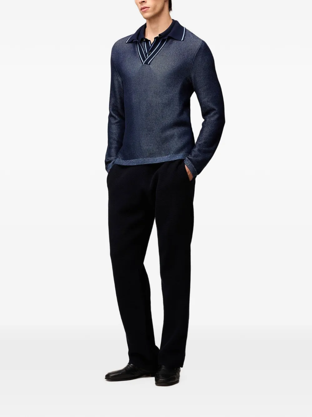 RETORI Vanisé poloshirt met lange mouwen Blauw