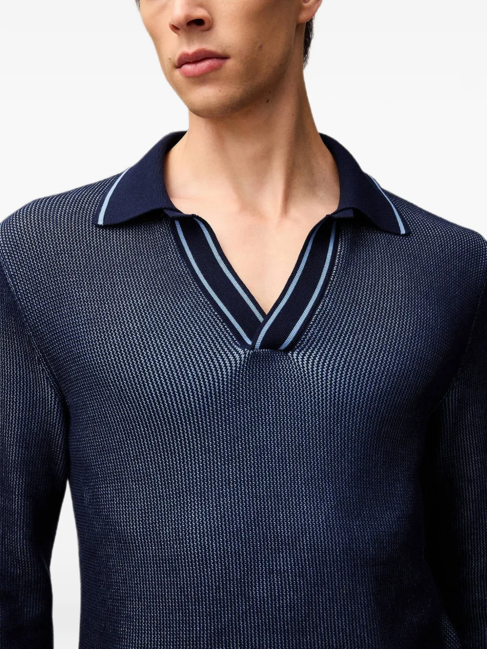RETORI Vanisé poloshirt met lange mouwen Blauw