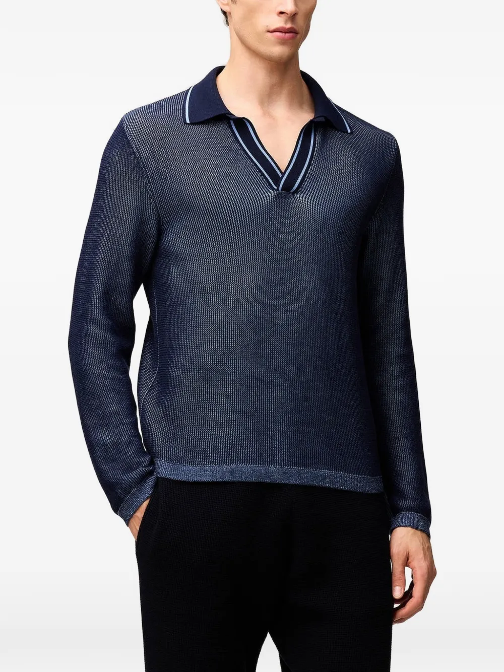 RETORI Vanisé poloshirt met lange mouwen Blauw