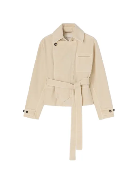 RETORI Mini Trench belt-detail denim jacket