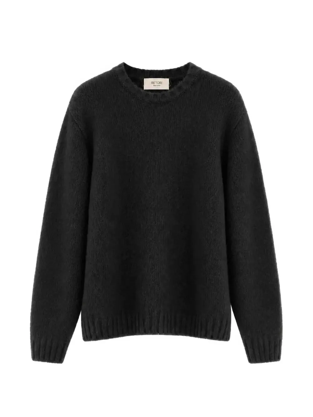 RETORI brushed crew-neck sweater - Nero