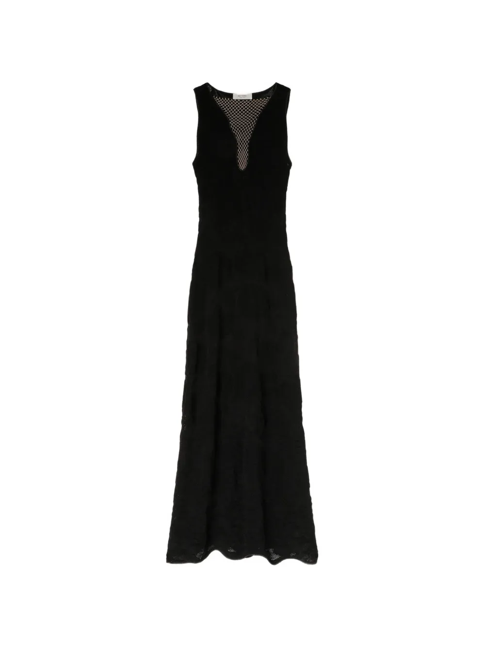 RETORI floral jacquard knit maxi dress - Schwarz
