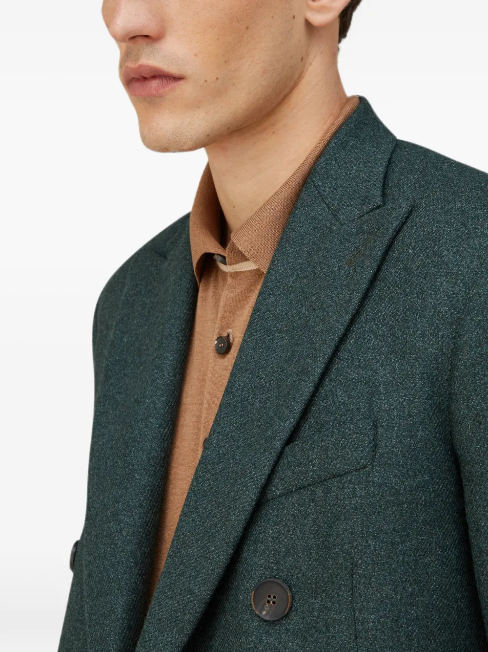 RETORI Blazer met dubbele rij knopen Groen
