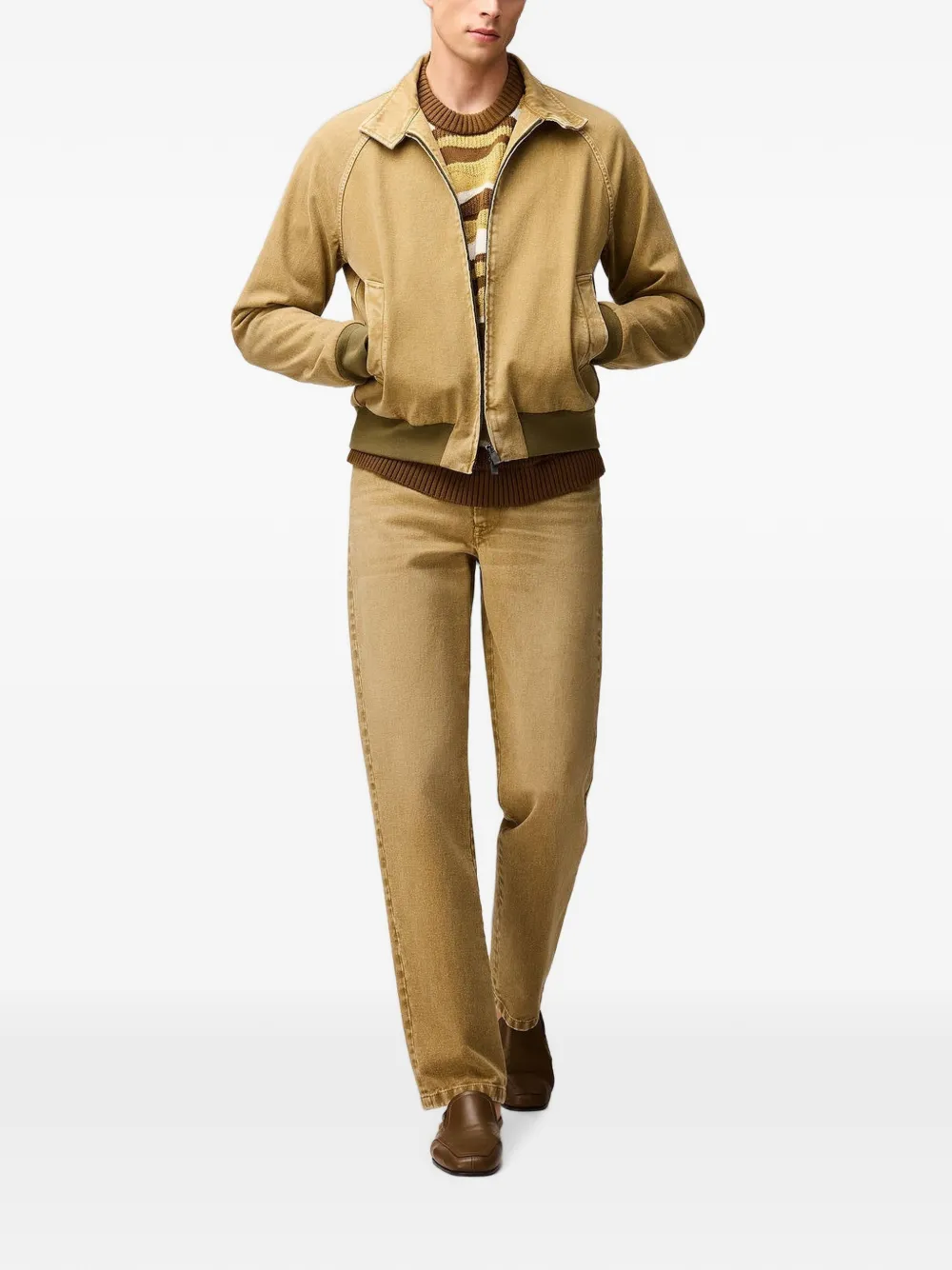 RETORI Denim jack met raglan mouwen Beige