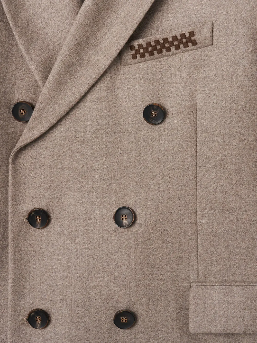 RETORI Blazer met dubbele rij knopen Beige