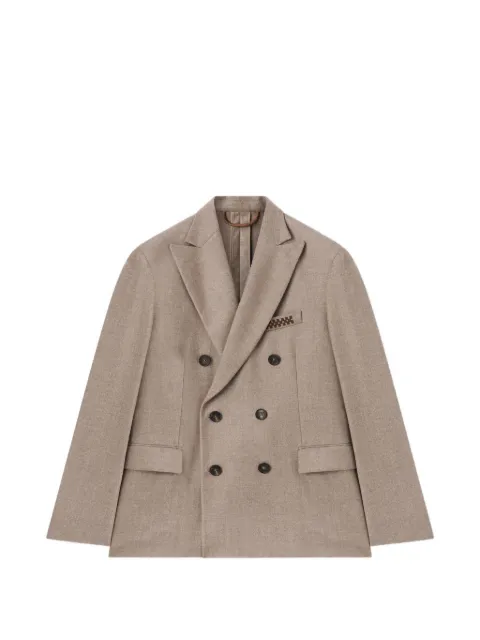 RETORI double-breasted peak-lapel blazer