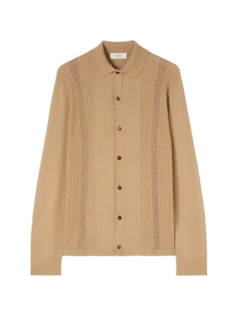 RETORI mix-stitch knit cardigan