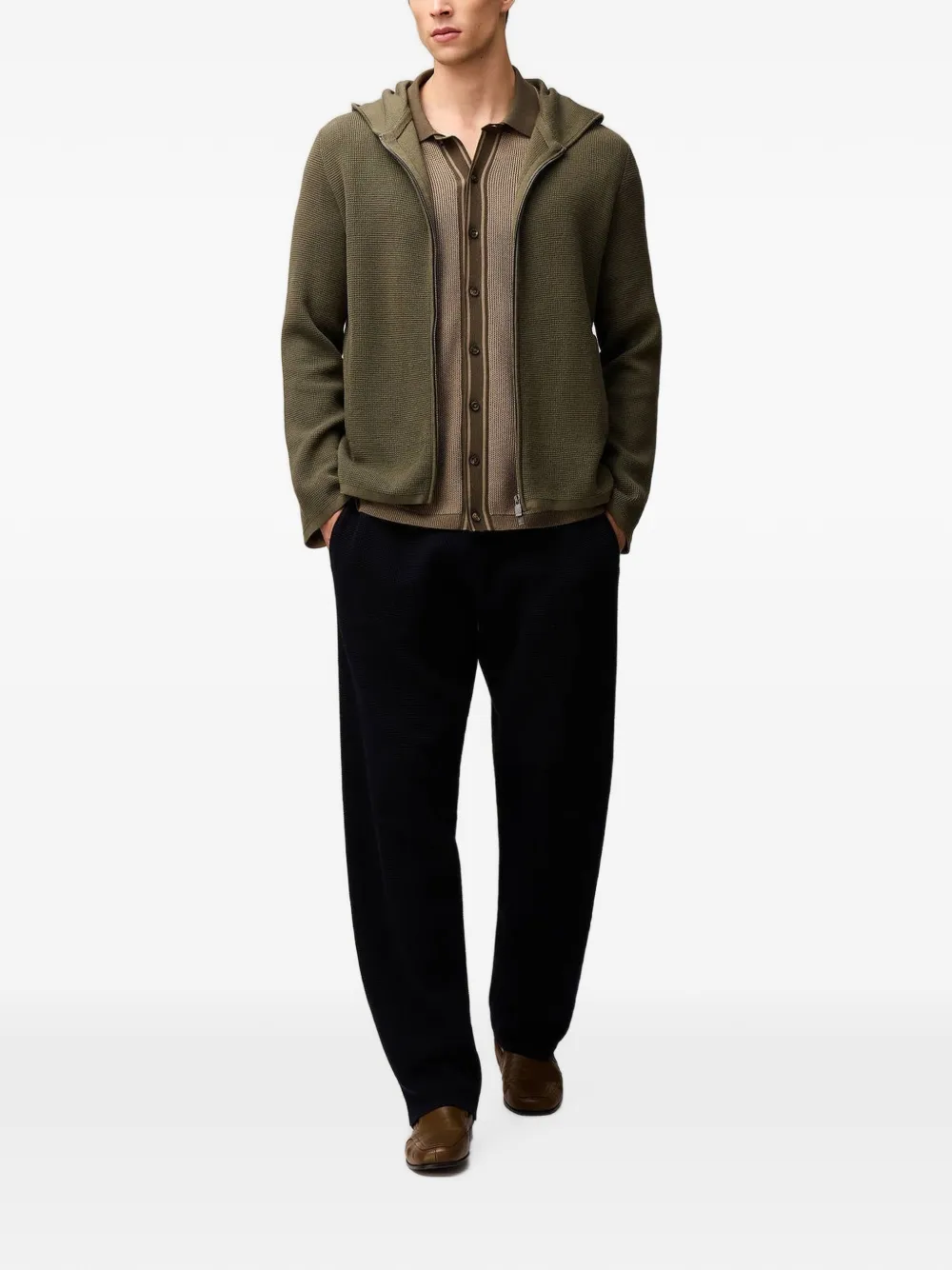 RETORI Vanisé gebreid poloshirt Beige