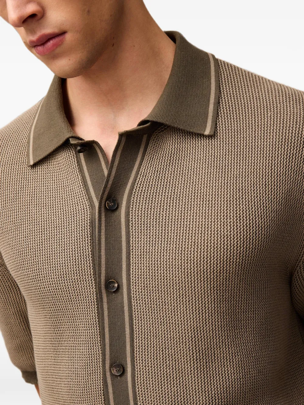 RETORI Vanisé gebreid poloshirt Beige