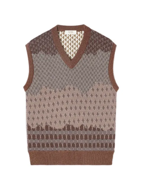 RETORI reversible jacquard-knit vest