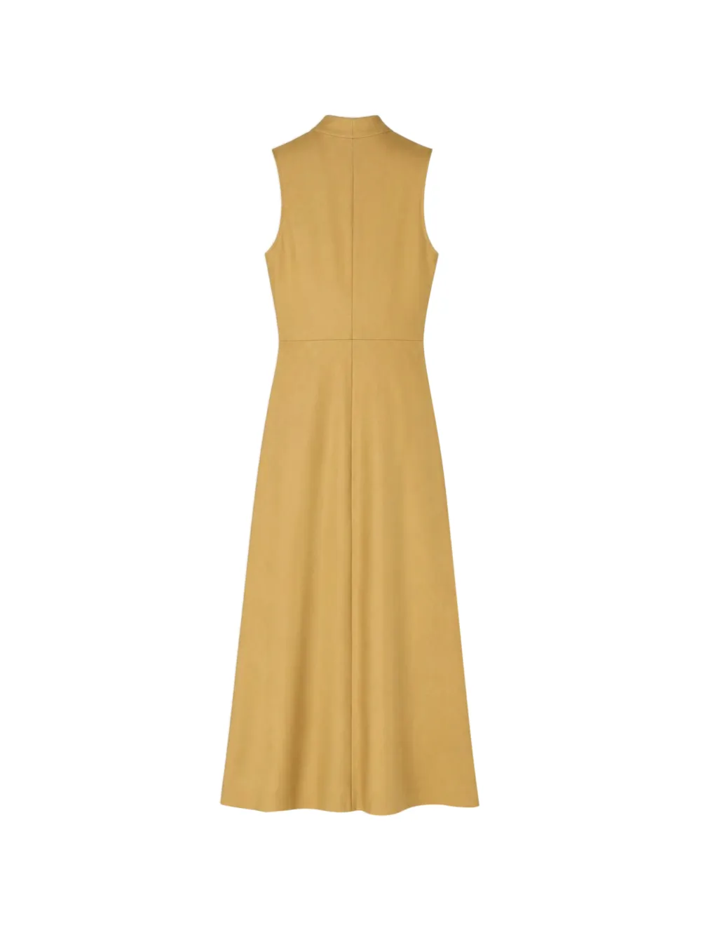 RETORI Midi-jurk met wikkel-design en kettingdetail Beige