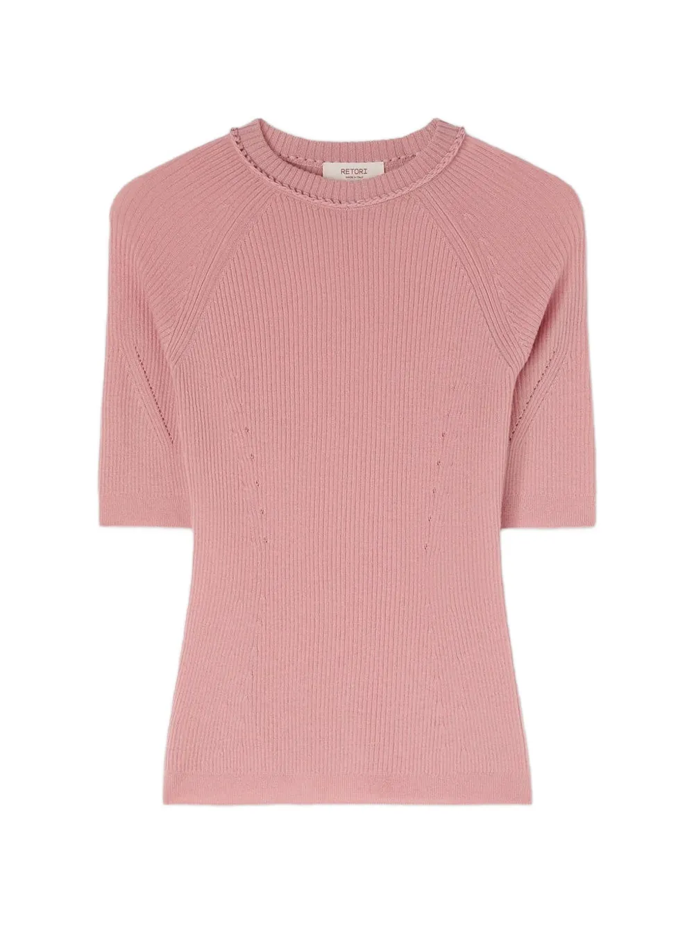 RETORI ribbed-knit cashmere T-shirt