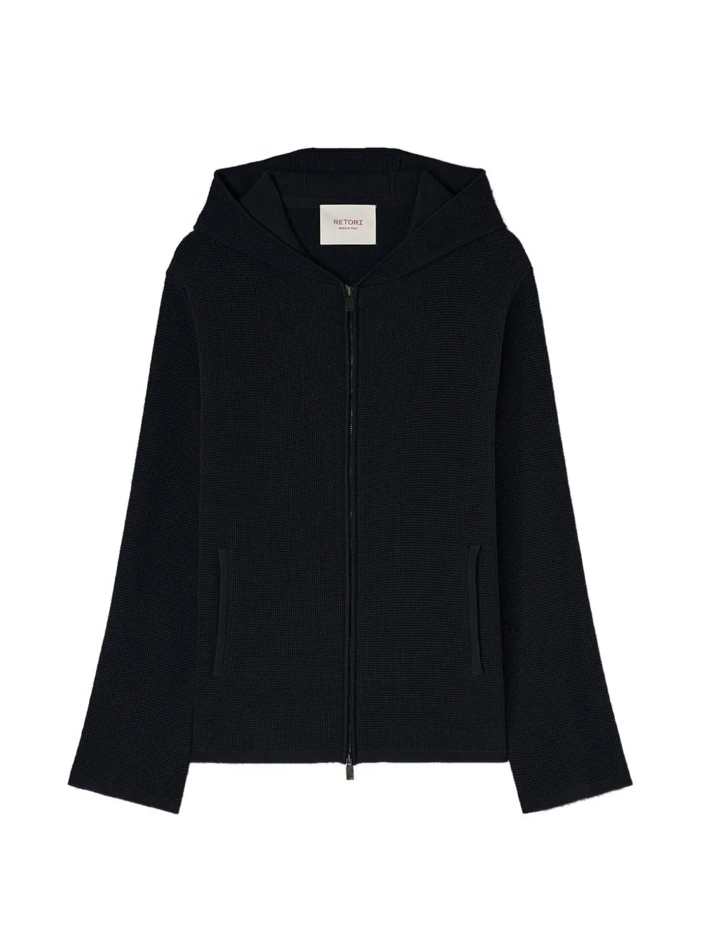 RETORI knitted zip-up hoodie - Blu