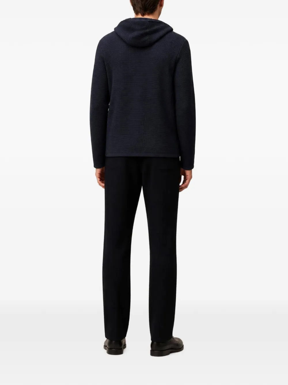 RETORI Gebreide hoodie Blauw