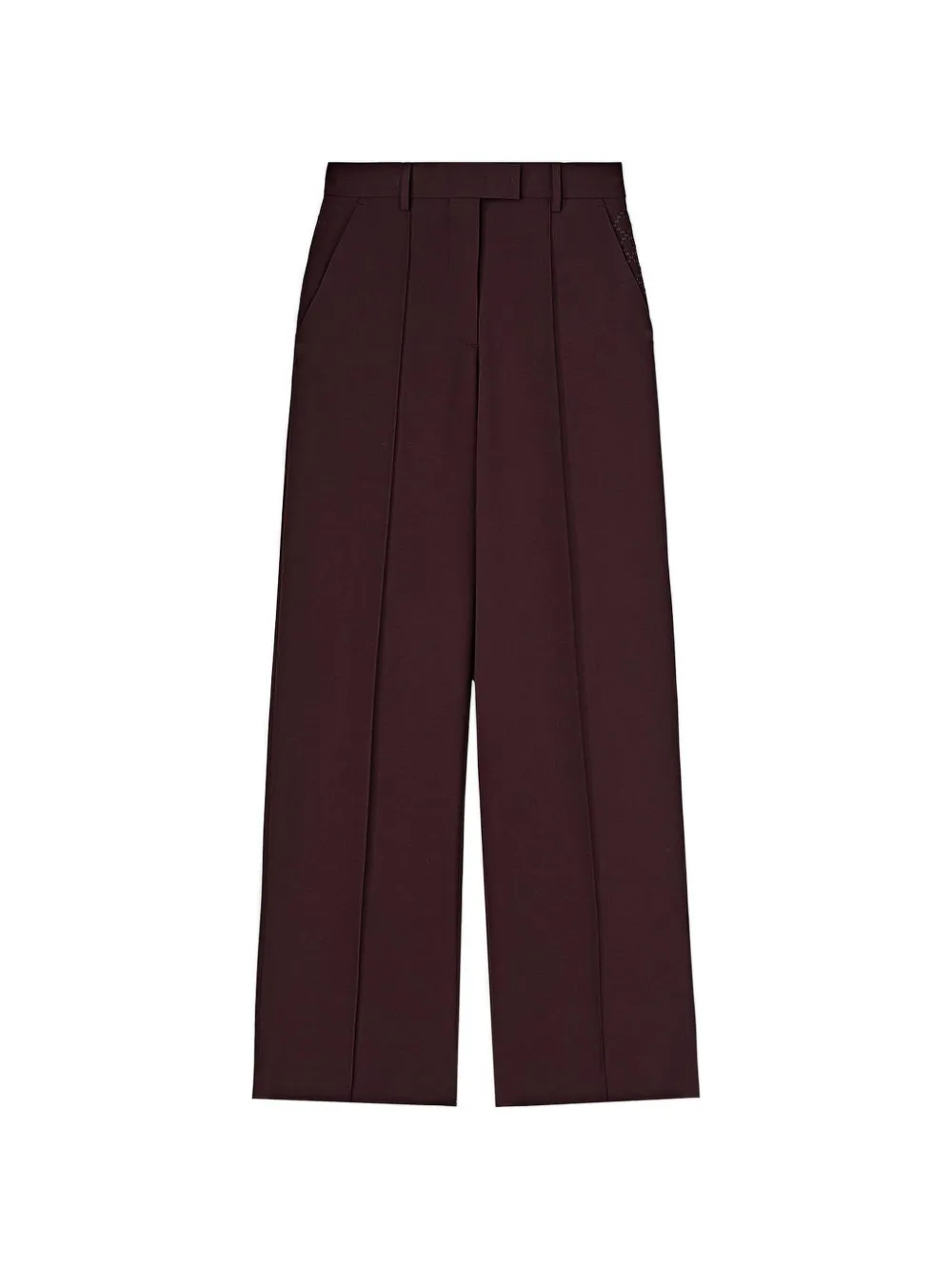 RETORI embroidered pleated trousers