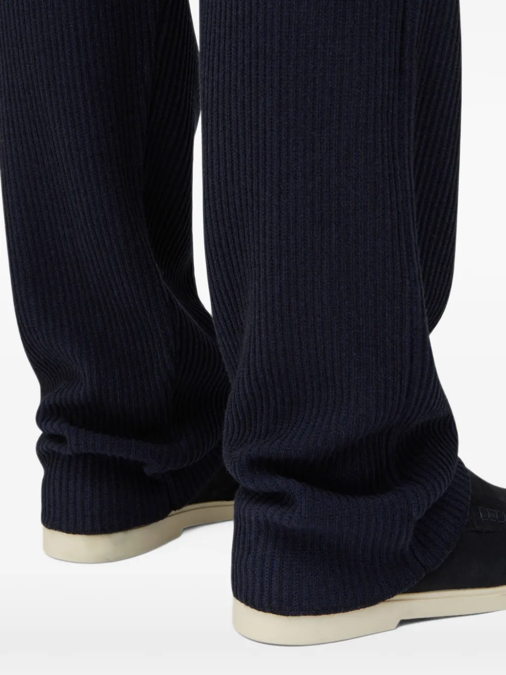 RETORI knitted straight-leg trousers Blauw