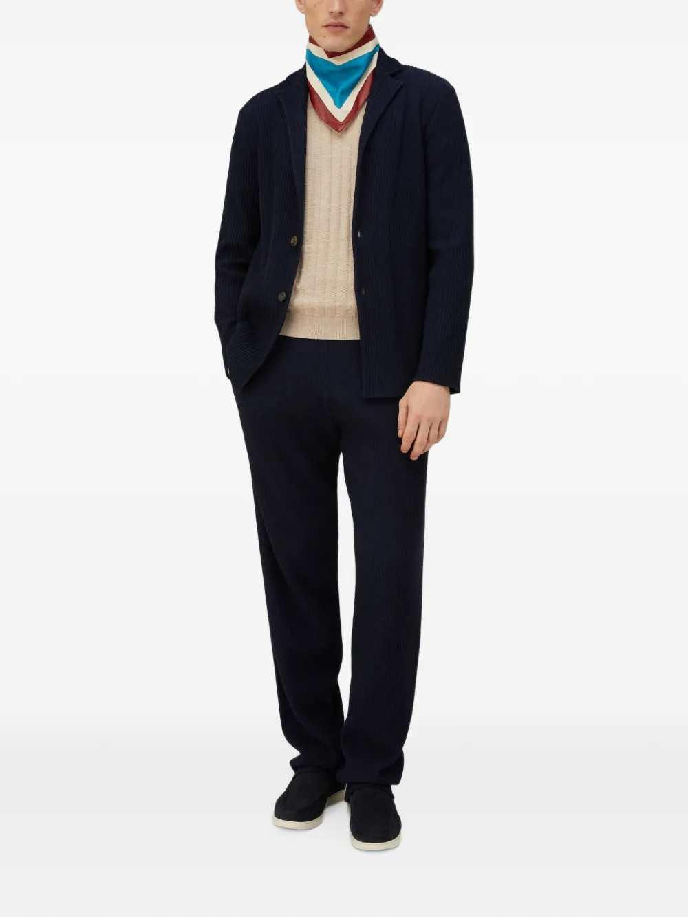 RETORI Gebreide blazer Blauw