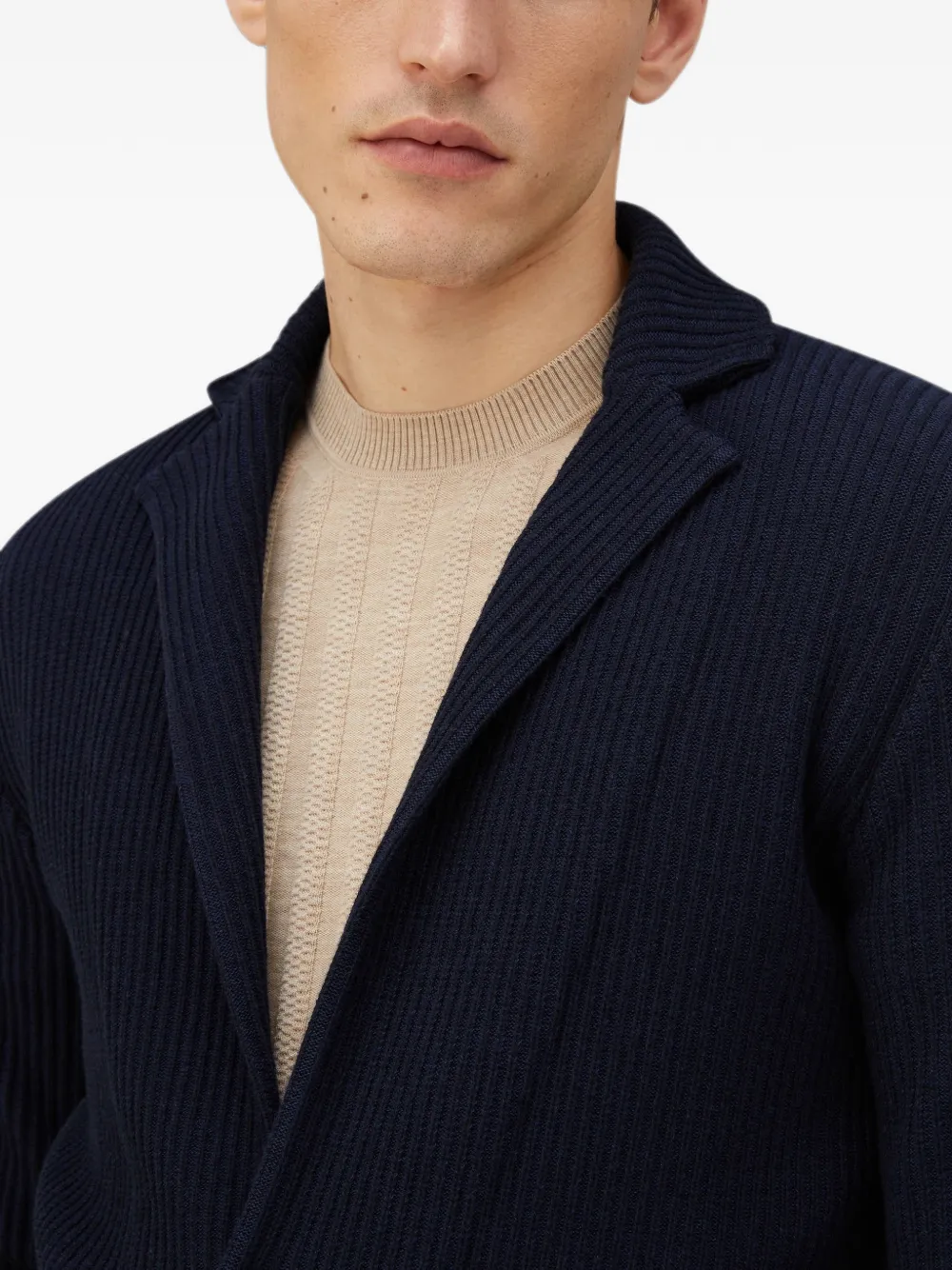 RETORI Gebreide blazer Blauw