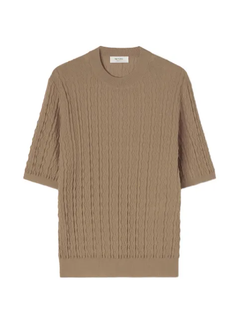 RETORI playera tejida con motivo de rombos