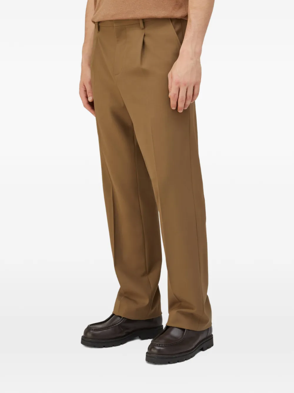 RETORI pleated trousers Bruin