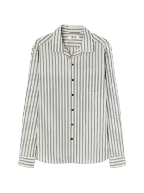 RETORI striped patch-pocket shirt